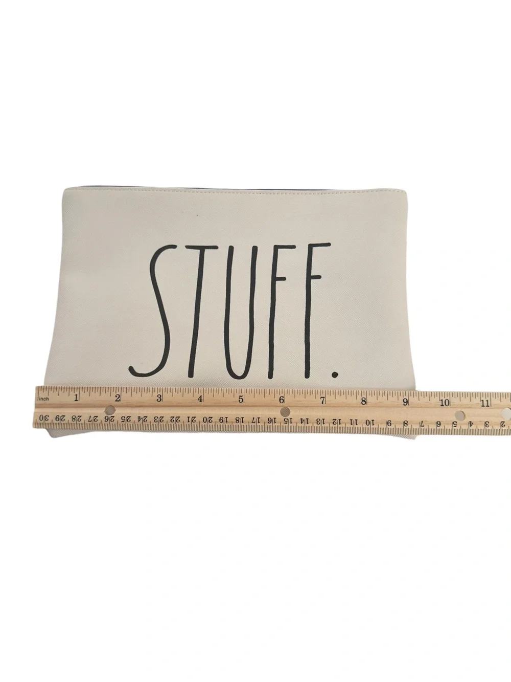 Rae Dunn White Cosmetic Bags Set of Two- 